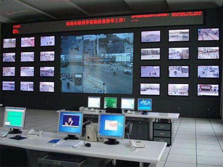 某公司監(jiān)控電視墻